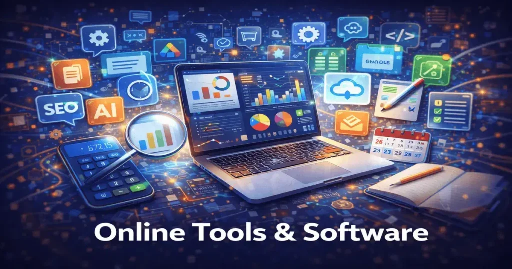 Online tools and software tutorials for productivity apps, web services, and digital solutions.